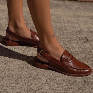 Dolce Vita Howell Loafers Women's Size 7 Brown Leather Business Casual Preppy